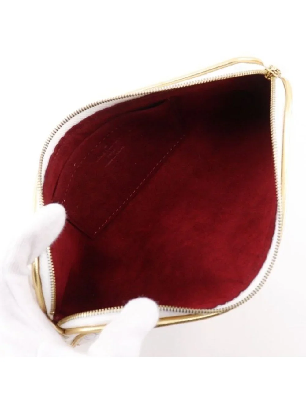 Louis Vuitton Kate Pouch Monogram Multicolor Blanc White Clutch - Picture 8 of 10